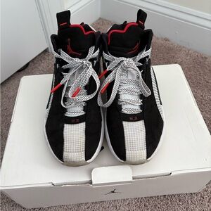 Black and White High-Top Sneakers